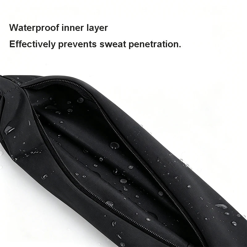Men Women RunningWaterproof Running Waist Belt with Water Bottle Pocket Lightweight Fanny Pack Phone Pouch for Workout Jogging